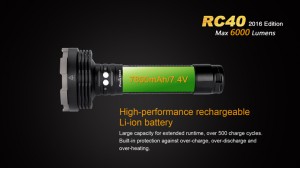 Fenix RC40 - 6000 Lumeni - 730 Metri - Editie 2016